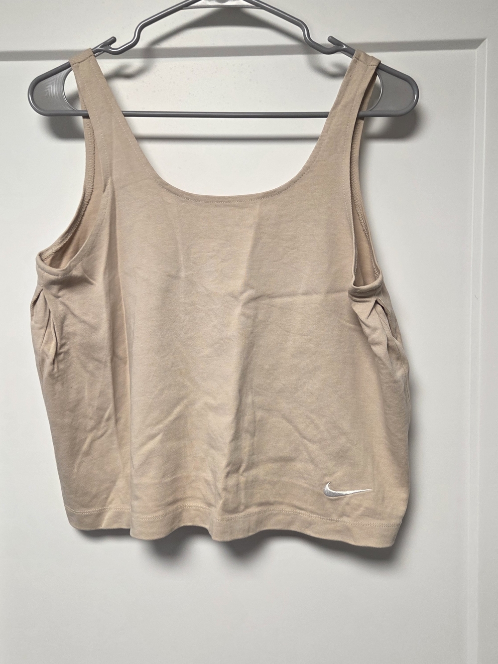 Nike Beige Cropped Tank Top
